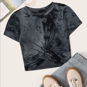 tie dye crop top